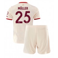 Camisa de time de futebol Bayern Munich Thomas Muller #25 Replicas 3º Equipamento Infantil 2024-25 Manga Curta (+ Calças curtas)